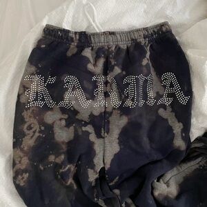Karma Rhinestone Jogger Sweatpants